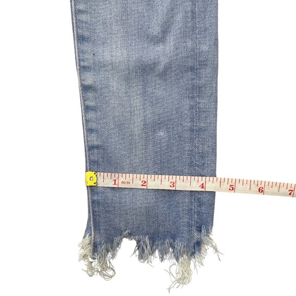 American Eagle Women's Size 2 Ripped Skinny Jeans Distressed Jegging Light Wash - Picture 9 of 13